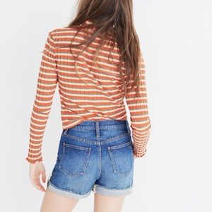 High-rise denim Madewell shorts size 28